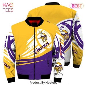 Minnesota Vikings Purple and Yellow Bomber Jacket