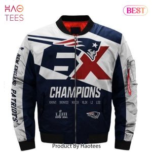 NEW FASHION 2023 New England Patriots bomber jacket 6X super bowl Champions coat gift for men