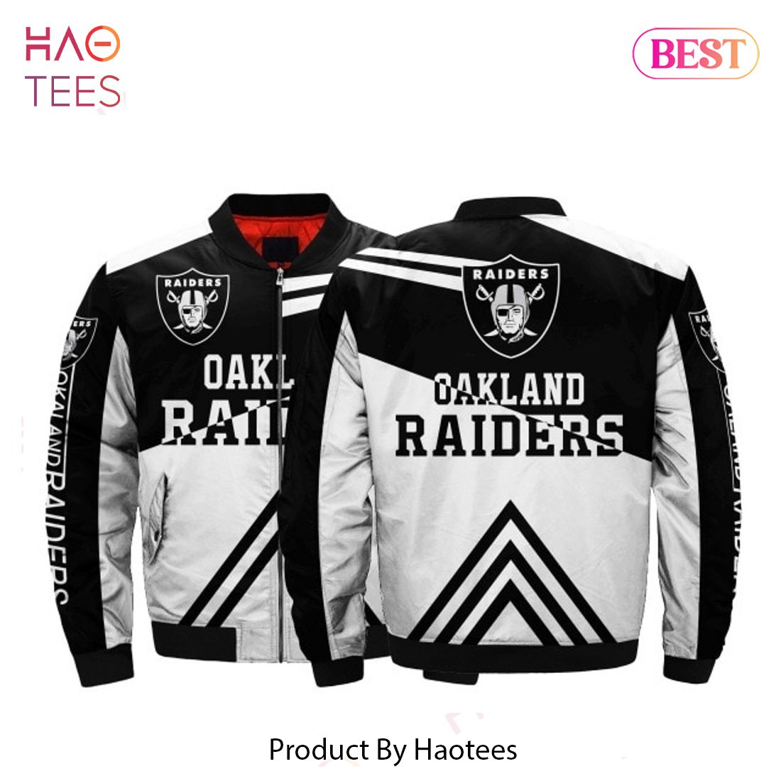 Oakland Raiders NFL 3D Bomber Jacket Men - T-shirts Low Price