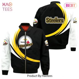 NEW FASHION 2023 Pittsburgh Steelers Bomber Jacket graphic curve