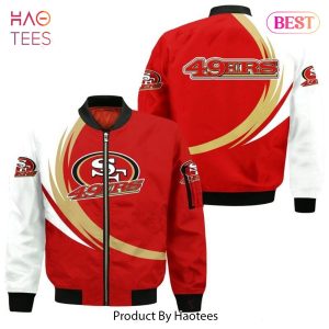 NEW FASHION 2023 San Francisco 49ers Bomber Jacket graphic curve