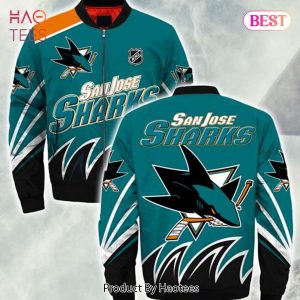 NEW FASHION 2023 San Jose Sharks bomber jacket Style winter coat gift for men