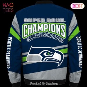 NEW FASHION 2023 Seattle Seahawk bomber jacket Super bowl champions winter gift for men