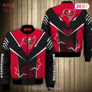 NEW FASHION 2023 Tampa Bay Buccaneers bomber Jacket lightning graphic gift for men