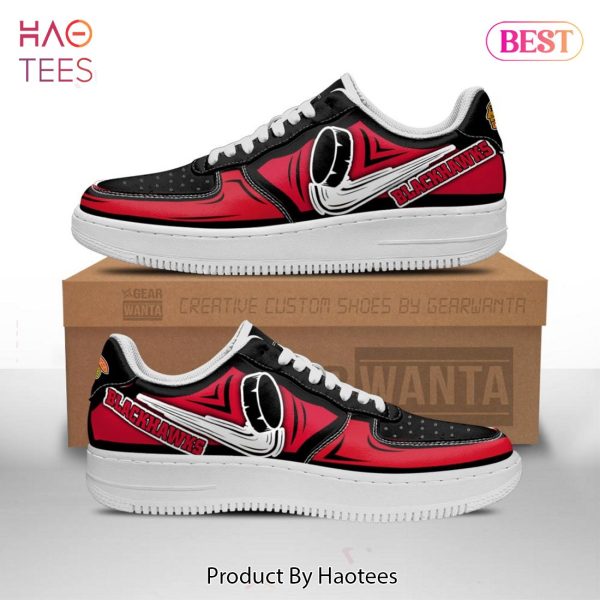 HOT Chicago Blackhawks shoes Custom Air Force Sneakers for fans