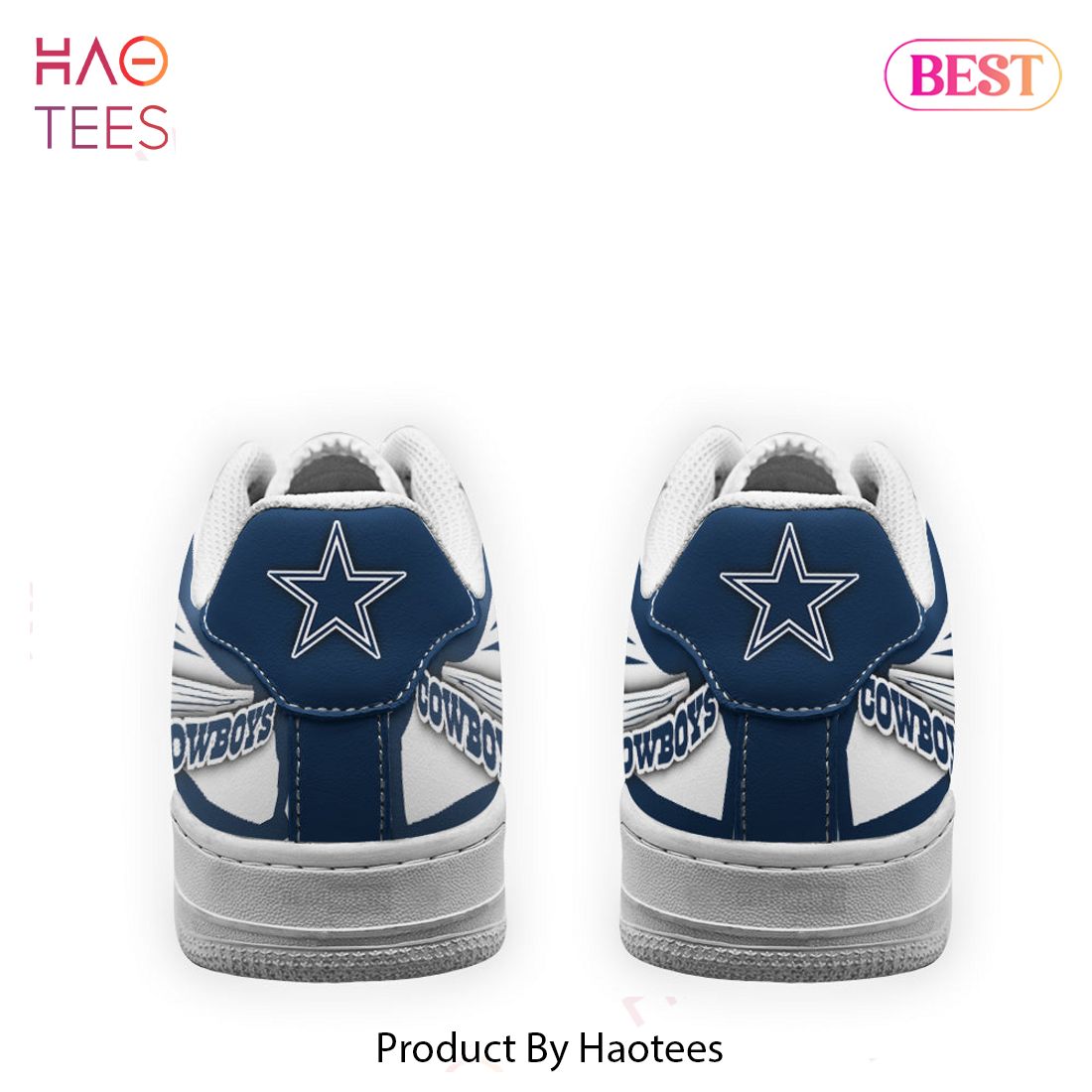 Dallas Cowboys Team Simple Style Air Force Shoes For Fans