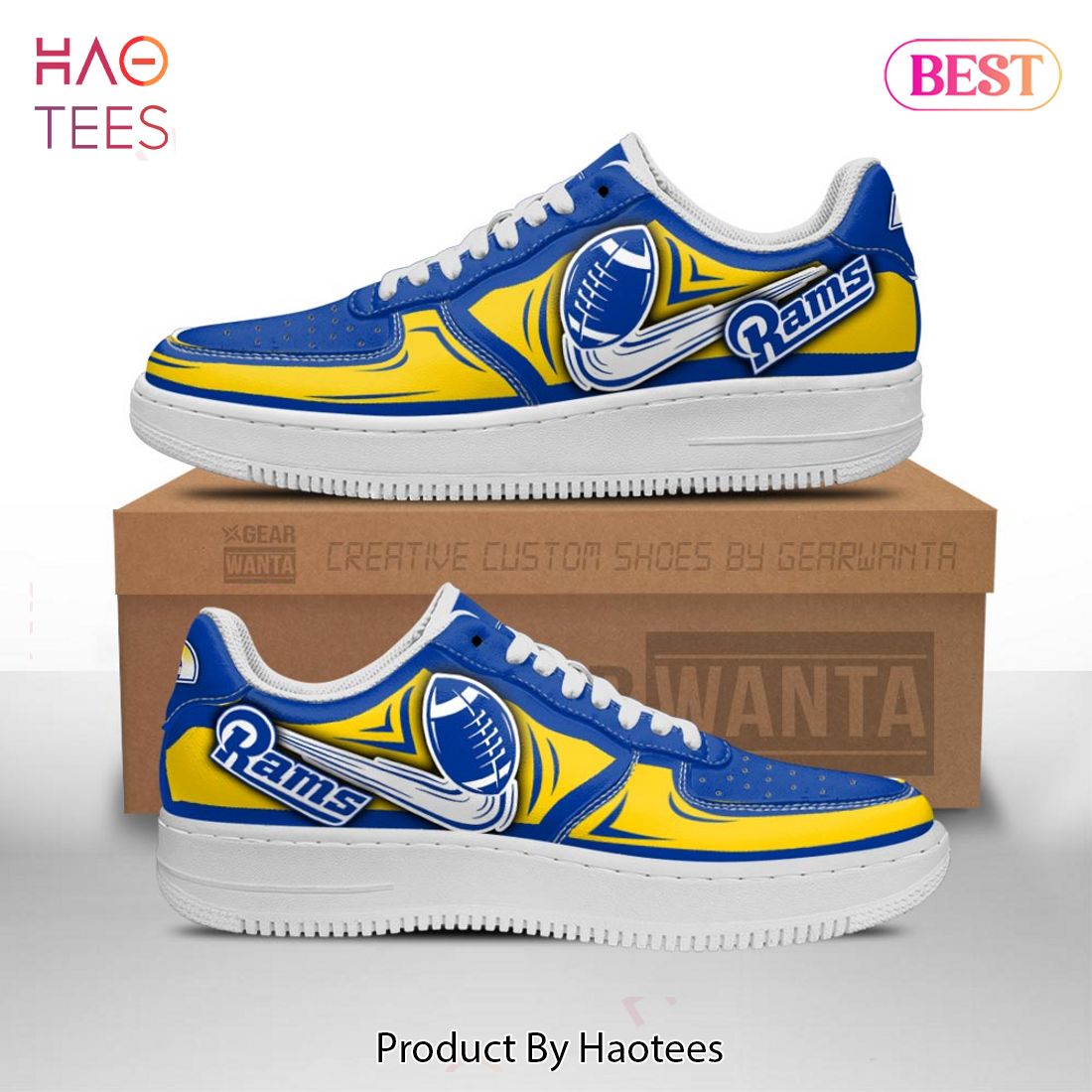 HOT Los Angeles Rams shoes Custom Air Force Sneakers for fans