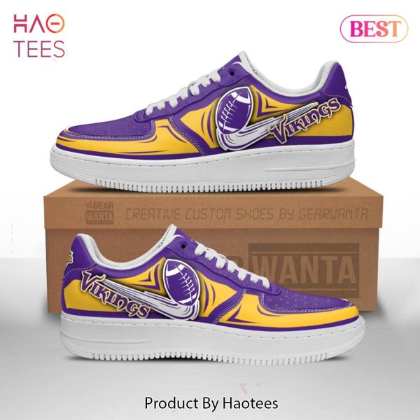 HOT Minnesota Vikings Sneakers Custom Air Force for fans