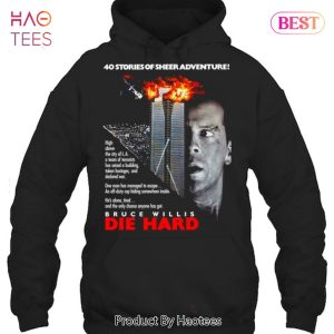 NEW 40 Stories Of Sheer Adventure Die Hard 1988 T-Shirt