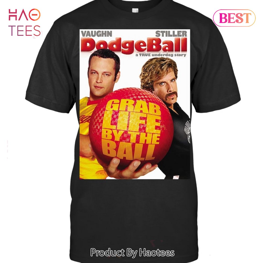 NEW Dodgeball Grab Life By The Ball T-Shirt NEW Dodgeball Grab Life By The Ball T-Shirt