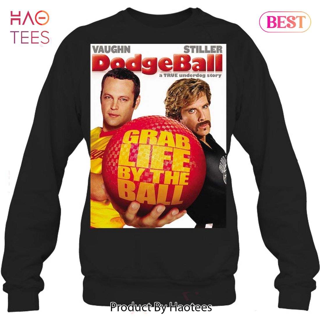 NEW Dodgeball Grab Life By The Ball T-Shirt NEW Dodgeball Grab Life By The Ball T-Shirt