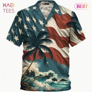 NEW American Flag Hawaiian Shirt Trending Summer 2023
