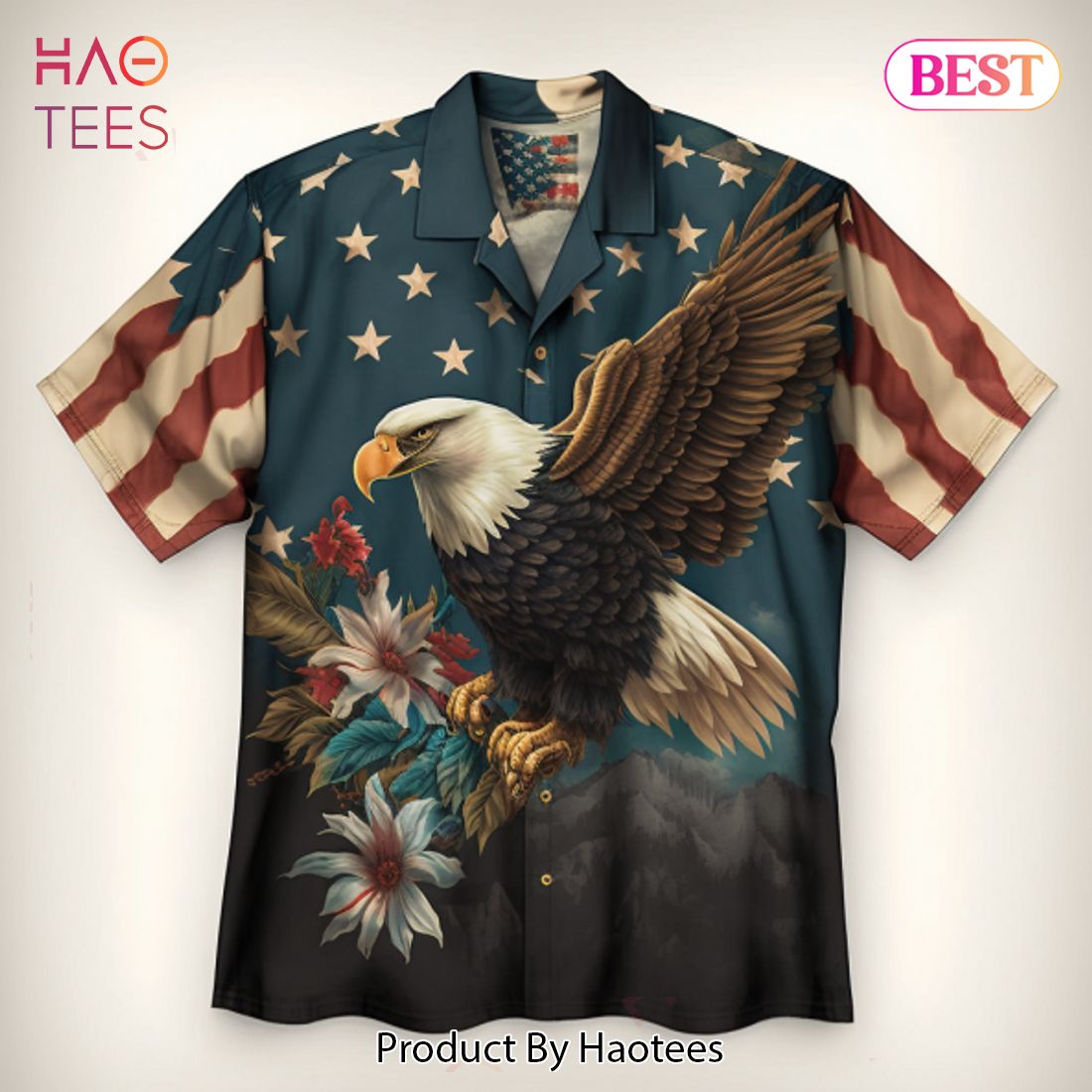 NEW USA Flag Eagle Hawaiian Shirt Hot Trend 2023 NEW USA Flag Eagle Hawaiian Shirt Hot Trend 2023