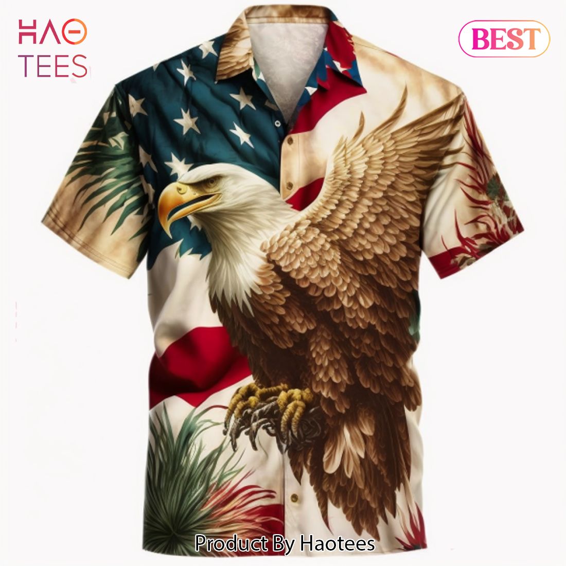 NEW USA Flag Eagle Hawaiian Shirt Hot Trending 2023 NEW USA Flag Eagle Hawaiian Shirt Hot Trending 2023