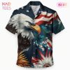 NEW USA Flag Eagle Hawaiian Shirt Summer 2023