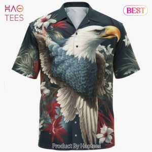 NEW USA Flag Eagle Hawaiian Shirt Summer 2023
