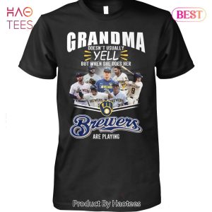 NEW FASHION Grandma Milwaukee Brewers Are Playing T-Shirt