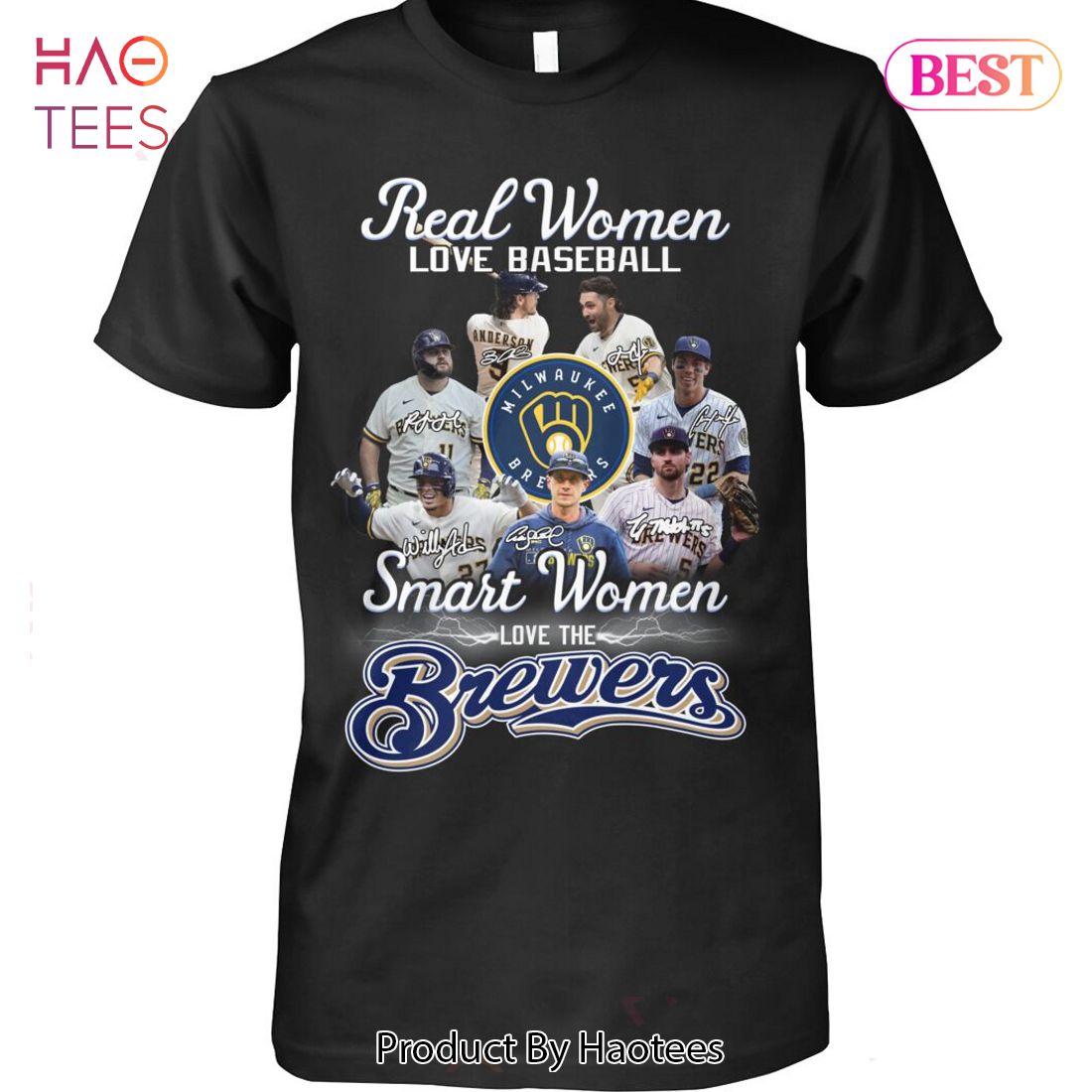 NEW FASHION Real Woman Love Baseball Smart Women Love The Milwaukee Brewers Unisex T-Shirt NEW FASHION Real Woman Love Baseball Smart Women Love The Milwaukee Brewers Unisex T-Shirt