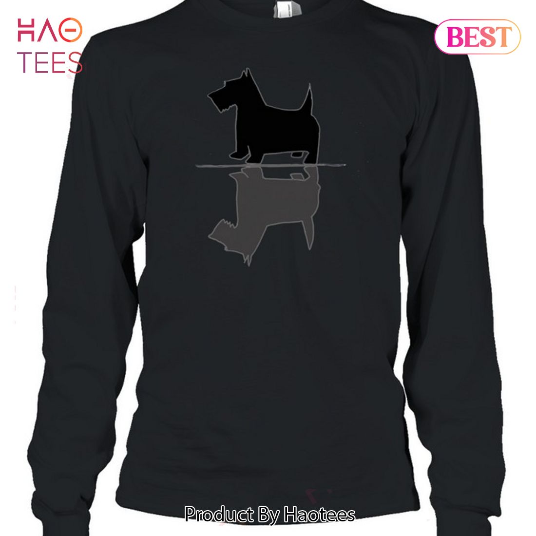 Artistic Scottish Terrier Dog Reflections Art-Unisex T-Shirt Artistic Scottish Terrier Dog Reflections Art-Unisex T-Shirt