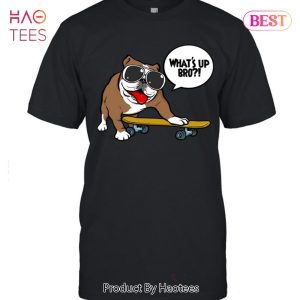 Bulldog On Board Cartoon Unisex T-Shirt
