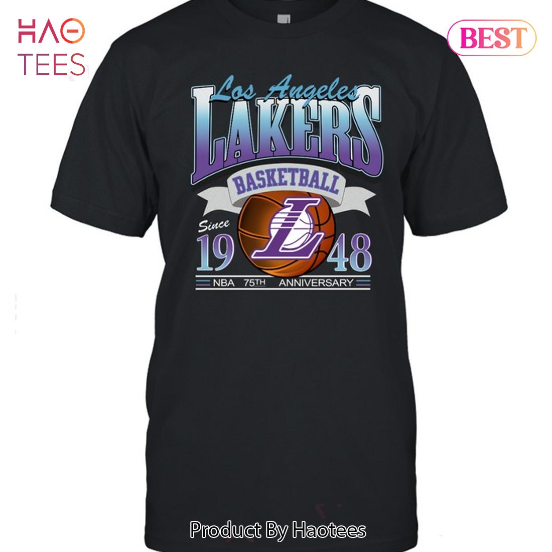 Los Angeles Lakers Basketball Since 1948 Nba 75th Anniversary Shirt