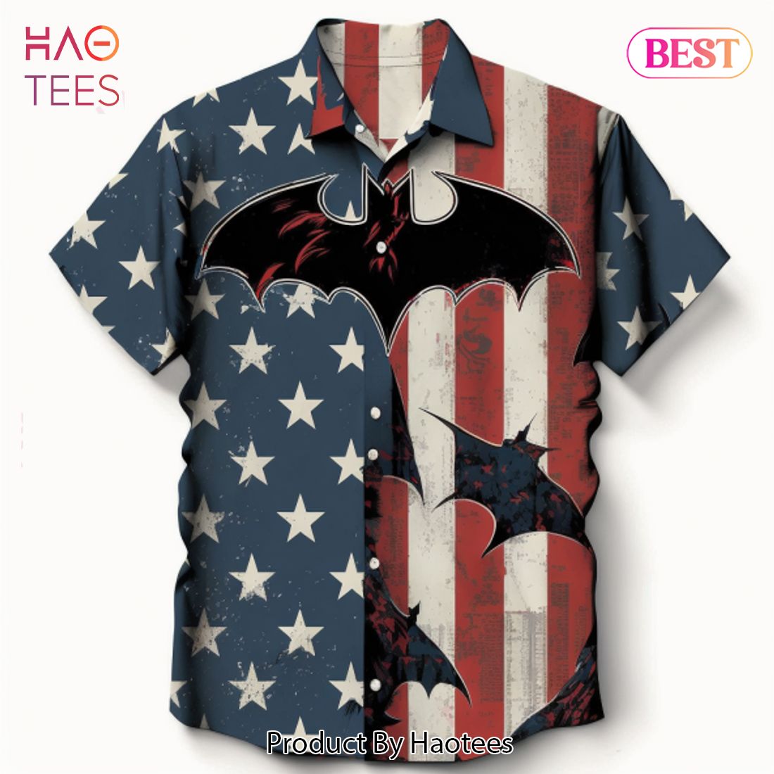BEST USA Flag Batman Hawaiian Shirt Trending 2023 BEST USA Flag Batman Hawaiian Shirt Trending 2023