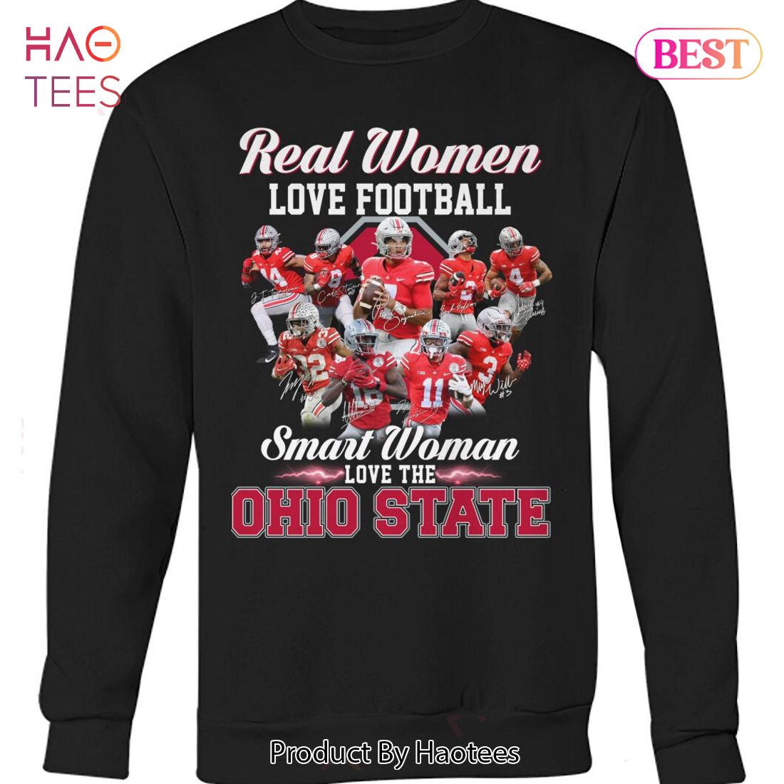 NEW Fashion Real Women Love Football Smart Woman Love The Ohio State Unisex T-Shirt NEW Fashion Real Women Love Football Smart Woman Love The Ohio State Unisex T-Shirt