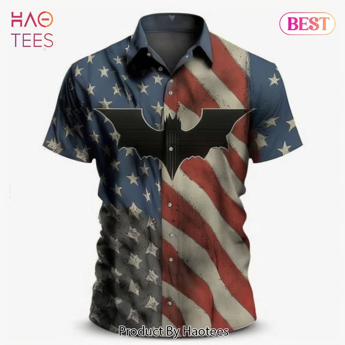 NEW USA Flag Batman Hawaiian Shirt Summer 2023 NEW USA Flag Batman Hawaiian Shirt Summer 2023