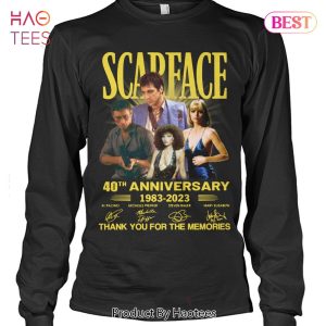 Scarface 40 Anniversary 1983-2023 Thank You For The Memories T-Shirt