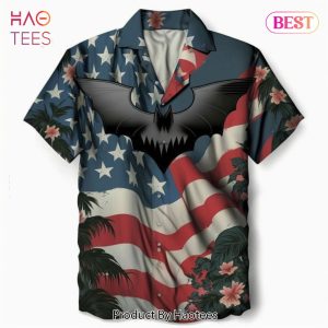 NEW Fashion USA Flag Batman Hawaiian Shirt Hot Trending Summer 2023
