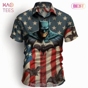 NEW Fashion USA Flag Batman Hawaiian Shirt Trending Summer 2023