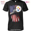 NEW American Flag Pittsburgh Steelers Unisex T-Shirt