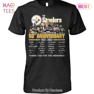 NEW The Steelers 90 Anniversary 1933-2023 Thank You For The Memories T-Shirt