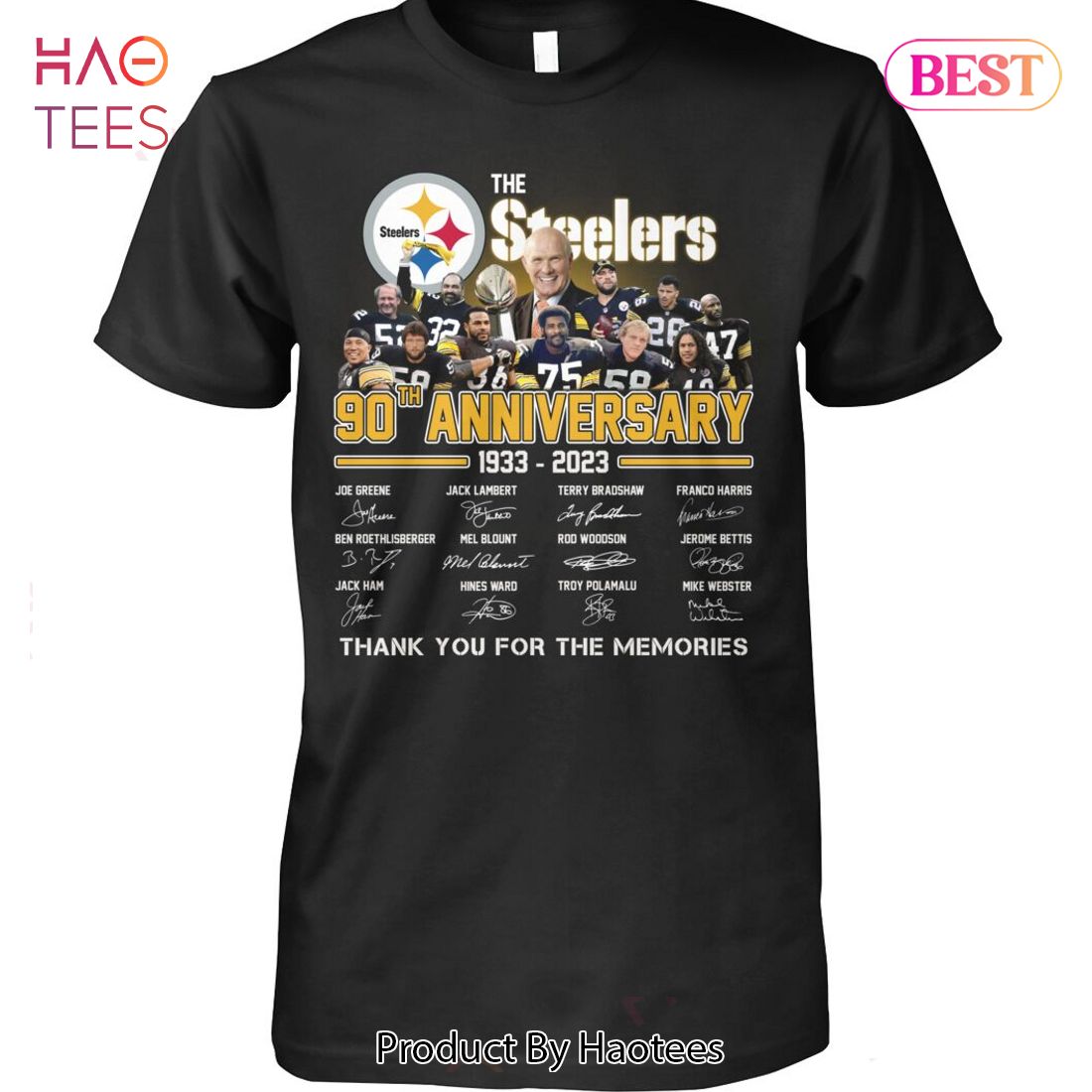 Pittsburgh steelers 90 years of 1933 2023 thank you for the