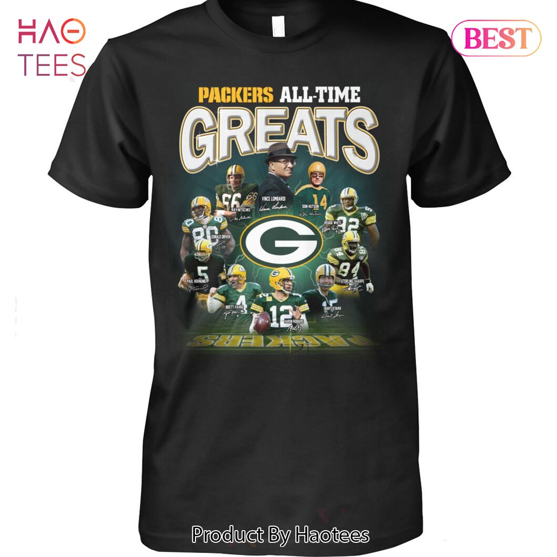 NEW Green Bay Packers All-Time Greats Unisex T-Shirt NEW Green Bay Packers All-Time Greats Unisex T-Shirt