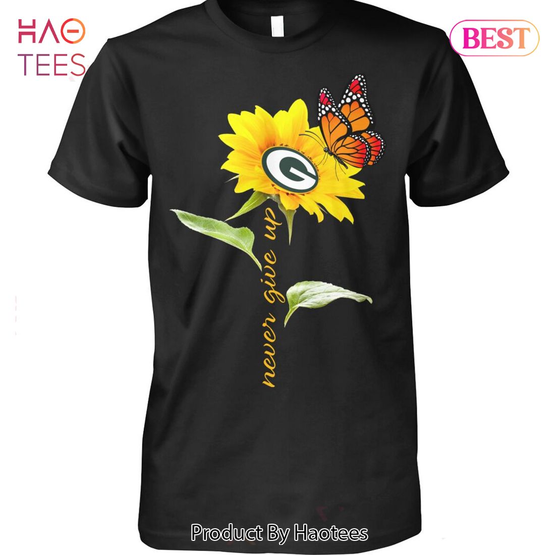 NEW Green Bay Packers Never Give Up Unisex T-Shirt NEW Green Bay Packers Never Give Up Unisex T-Shirt