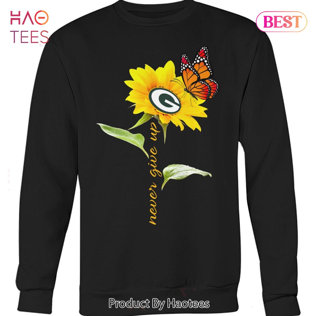 NEW Green Bay Packers Never Give Up Unisex T-Shirt NEW Green Bay Packers Never Give Up Unisex T-Shirt
