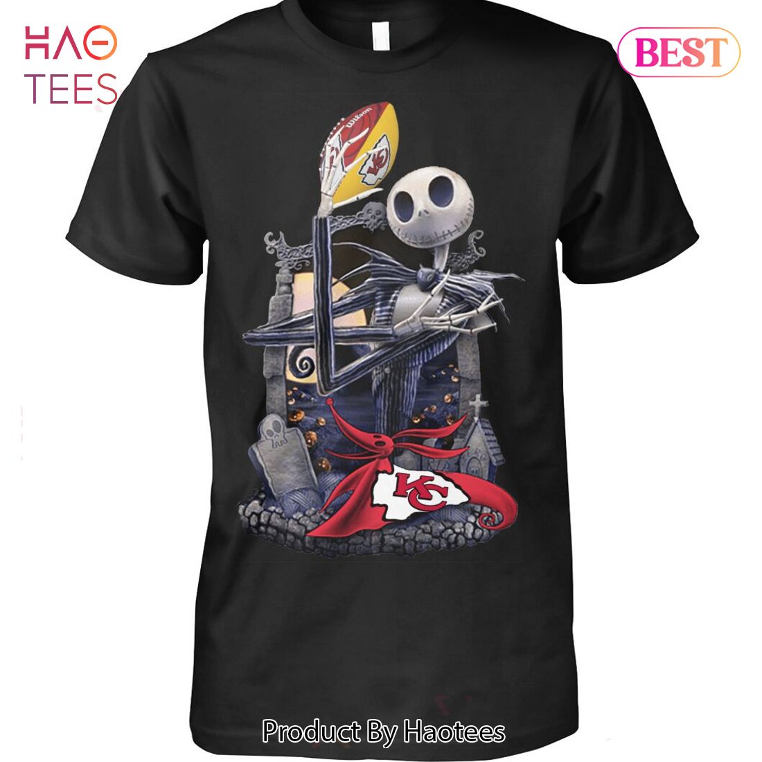 NEW Jack Skellington Kansas City Chiefs Unisex T-Shirt NEW Jack Skellington Kansas City Chiefs Unisex T-Shirt