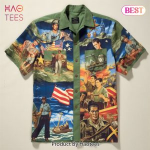 HOT Fashion Military Hawaiian Shirt Summer 2023