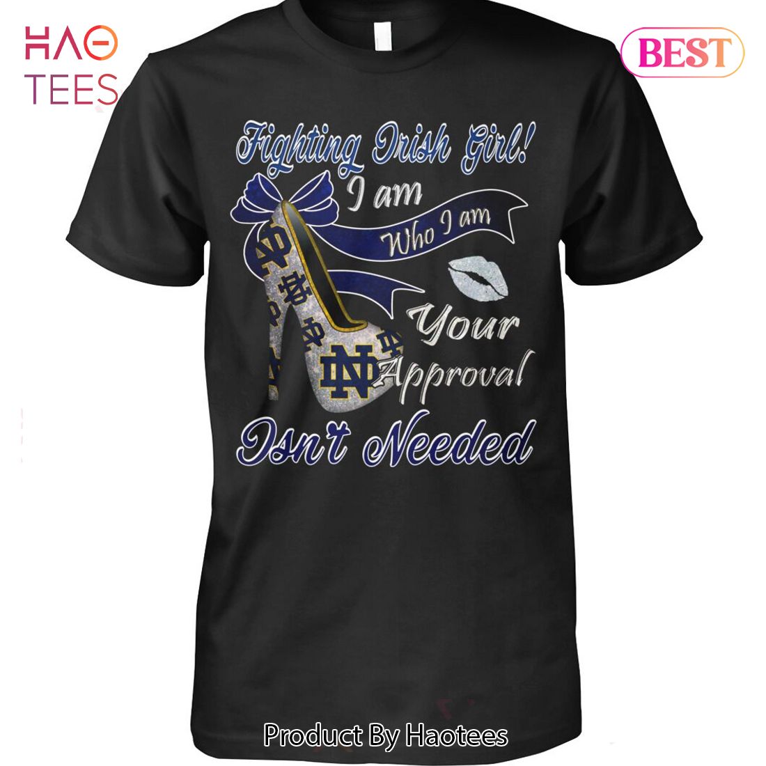 NEW I Am Notre Dame Fighting Irish Girl Unisex T-Shirt NEW I Am Notre Dame Fighting Irish Girl Unisex T-Shirt