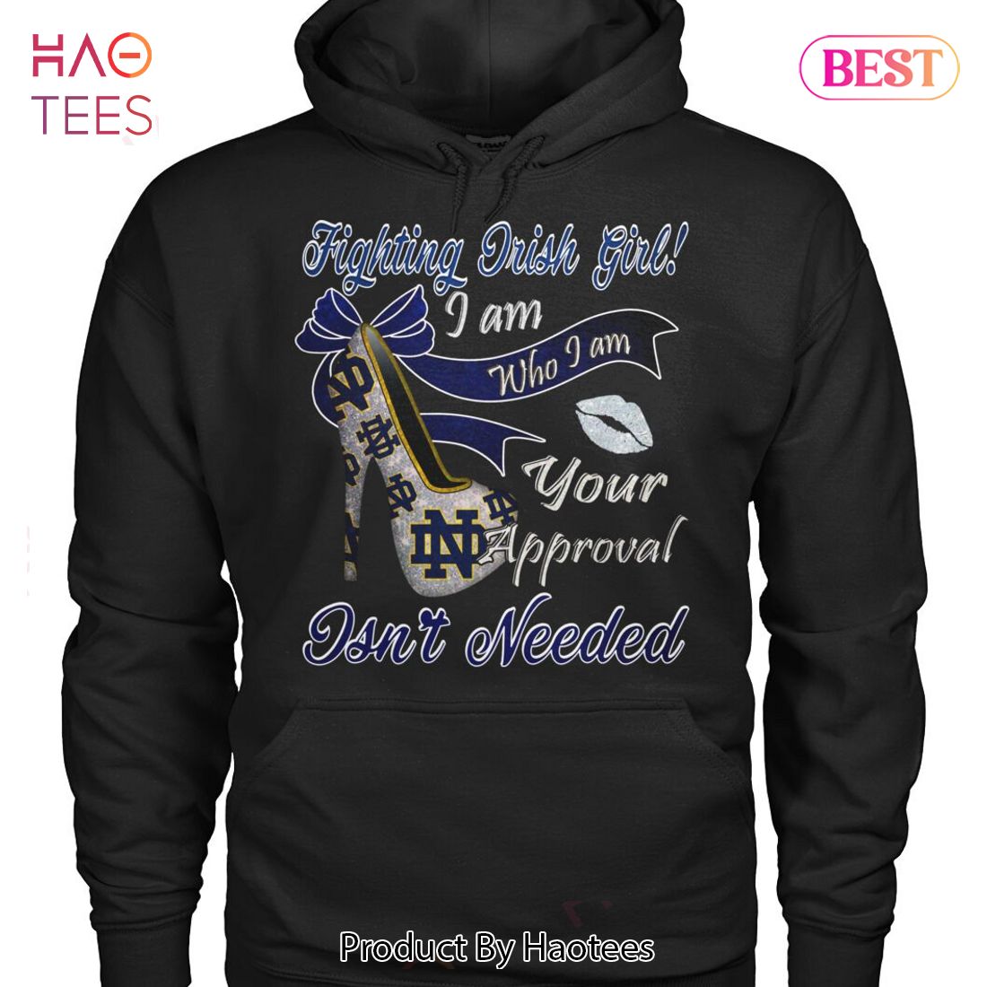 NEW I Am Notre Dame Fighting Irish Girl Unisex T-Shirt NEW I Am Notre Dame Fighting Irish Girl Unisex T-Shirt