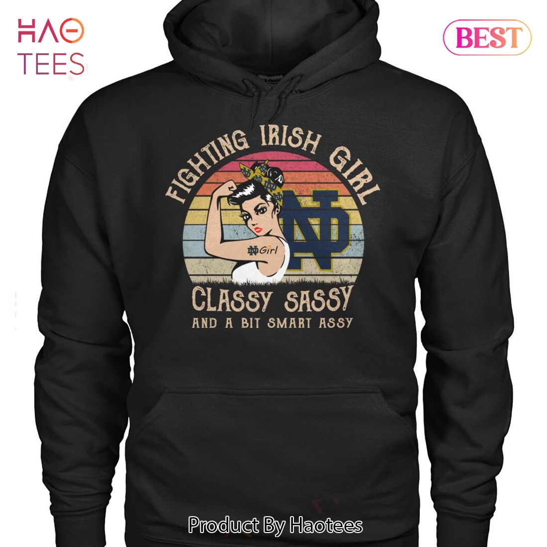 NEW Notre Dame Fighting Irish Girl Classy Sassy And A Bit Smart Assy Unisex T-Shirt NEW Notre Dame Fighting Irish Girl Classy Sassy And A Bit Smart Assy Unisex T-Shirt
