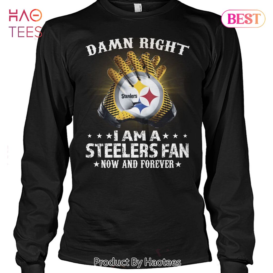 Damn Right I Am A Steelers Fan Now Forever Shirt - High-Quality