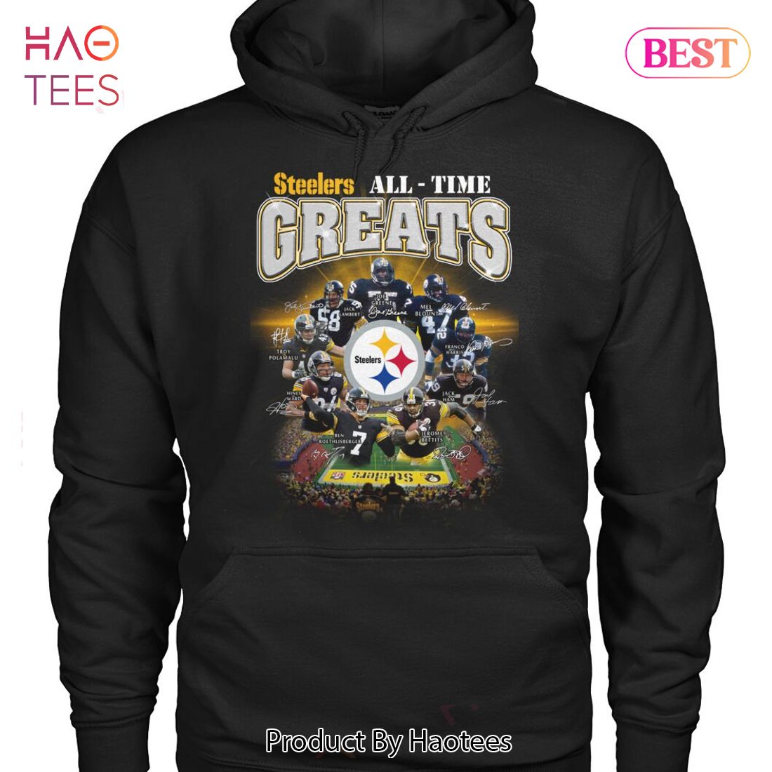NEW Fashion Pittsburgh Steelers All-Time Greats Unisex T-Shirt NEW Fashion Pittsburgh Steelers All-Time Greats Unisex T-Shirt