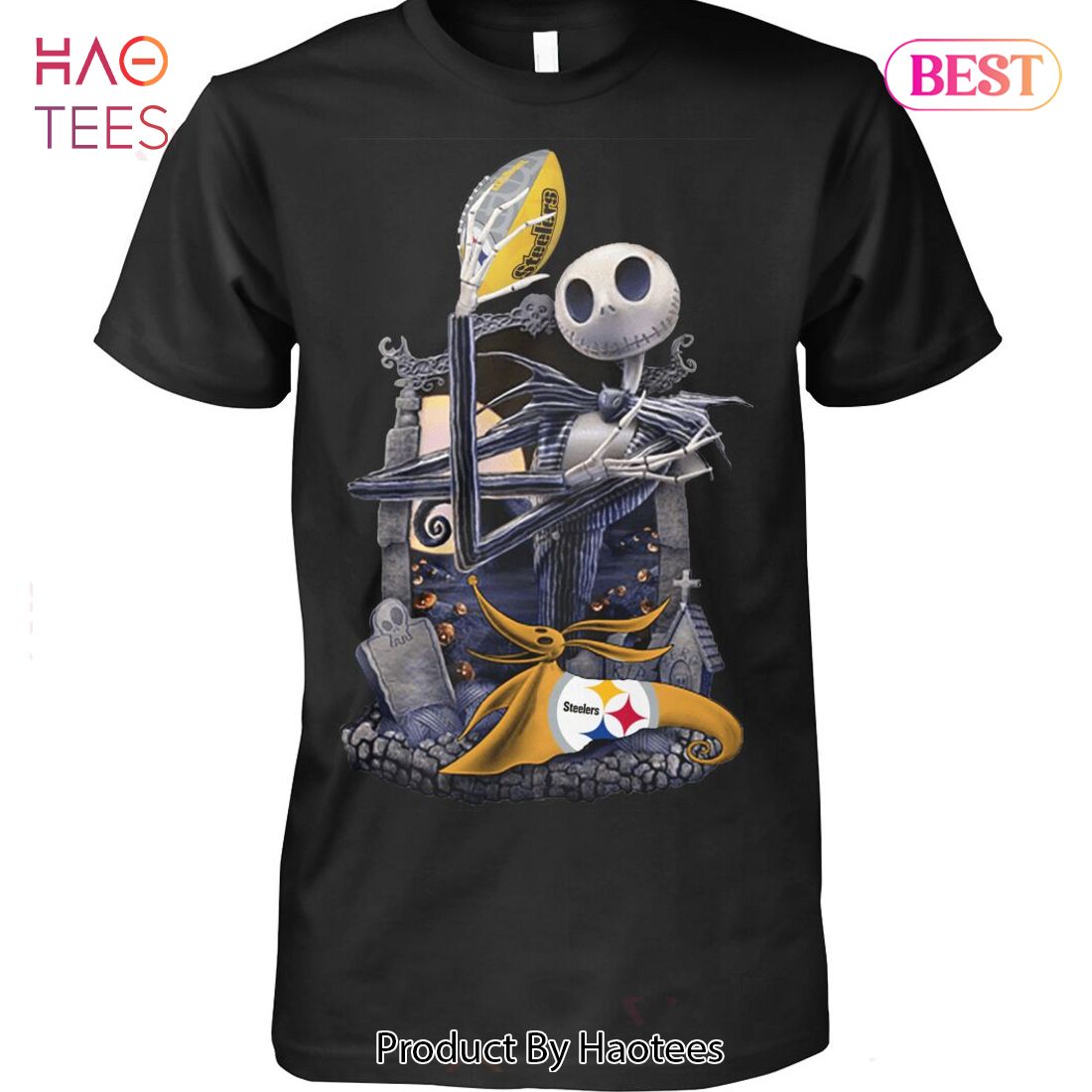 NEW Jack Skellington Pittsburgh Steelers Unisex T-Shirt NEW Jack Skellington Pittsburgh Steelers Unisex T-Shirt