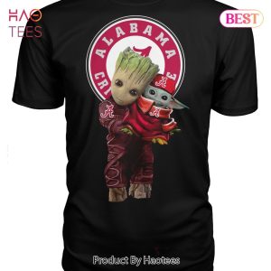NEW Alabama Crimson Tide Baby Groot Unisex T-Shirt