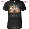 NEW The Miami Hurricanes Legend 1926 Thank You For The Memories T-Shirt