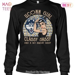 NEW UConn Huskies Girl Classy Sassy And A Bit Smart Assy T-Shirt