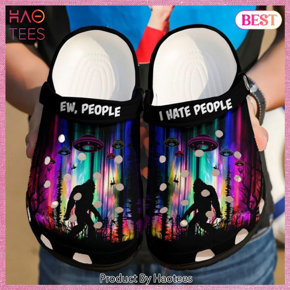 Camping Ew People I Hate People Rubber Crocs Clog Shoes Comfy Footwear - MU01 Camping Ew People I Hate People Rubber Crocs Clog Shoes Comfy Footwear - MU01