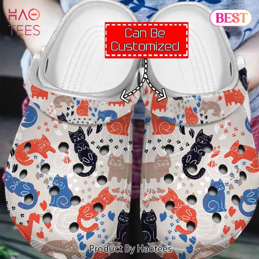 Cat Crocs - Cute Funny Seamless Pattern Clog Shoes For Men And Women Cat Crocs - Cute Funny Seamless Pattern Clog Shoes For Men And Women